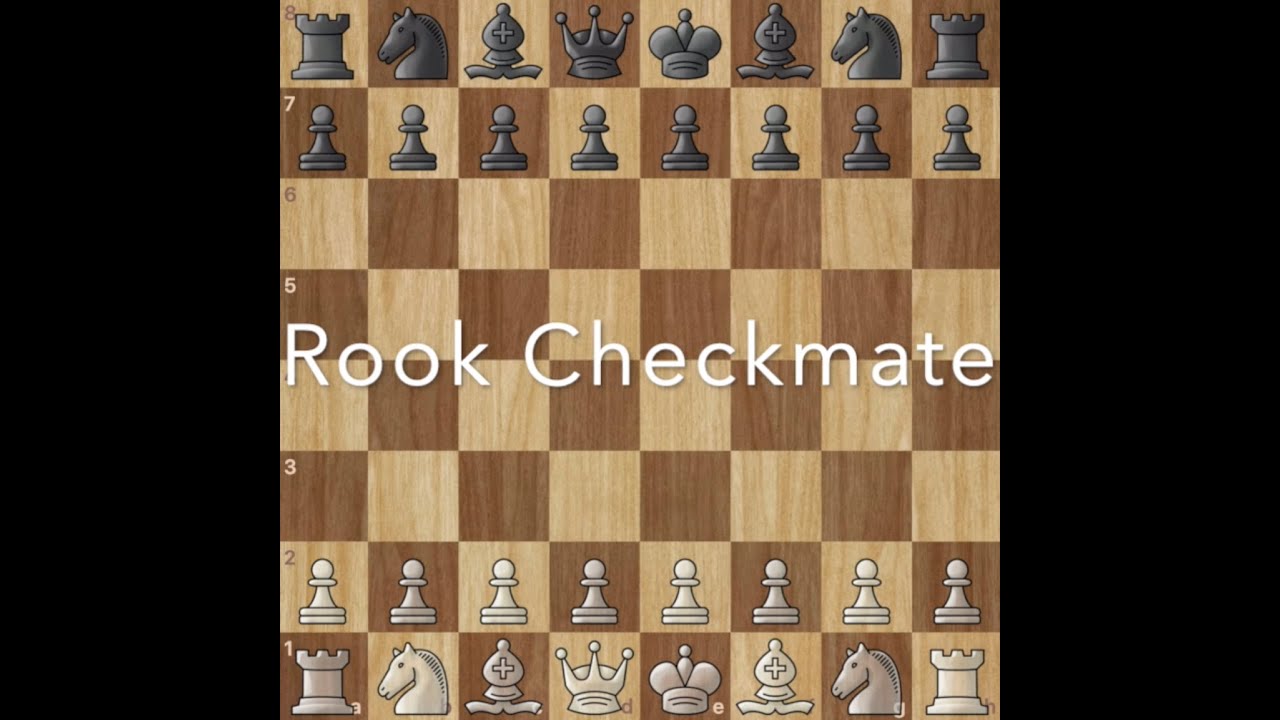 How to checkmate with a Rook and King? - YouTube