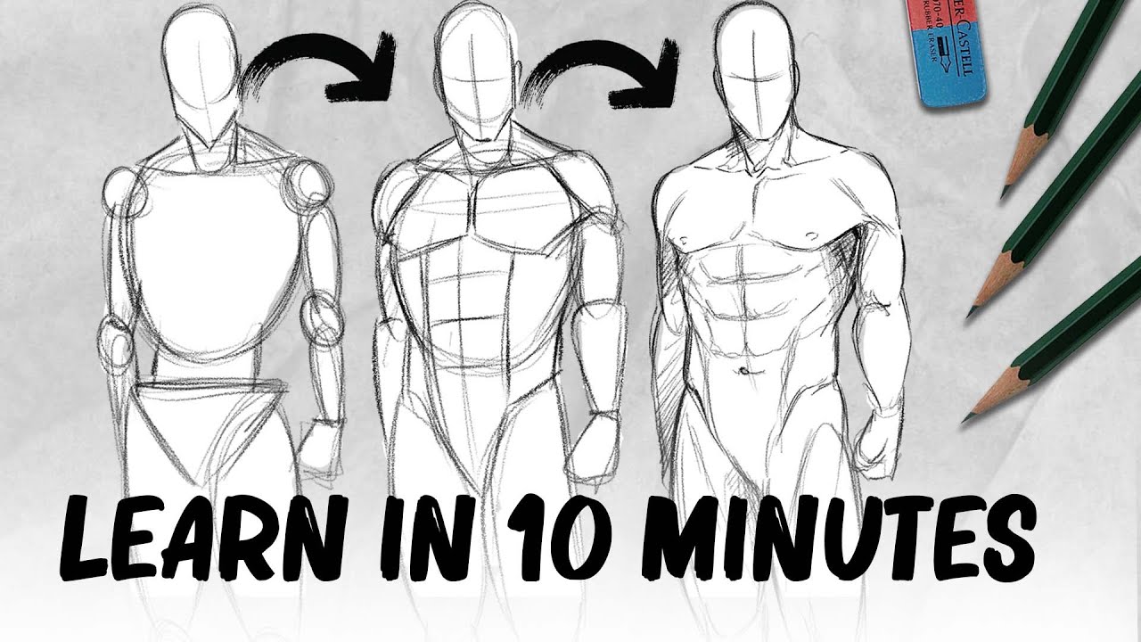 I'll teach you drawing bodies in 10 minutes. (Yes, really ...